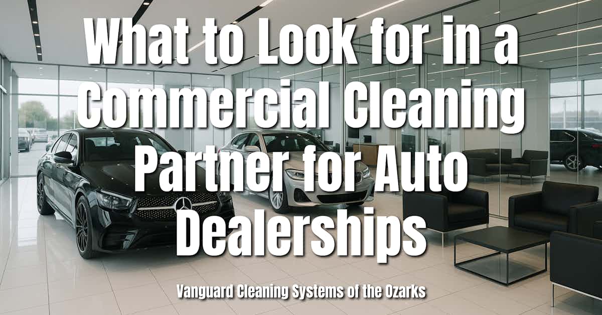 What to Look for in a Commercial Cleaning Partner for Auto Dealerships